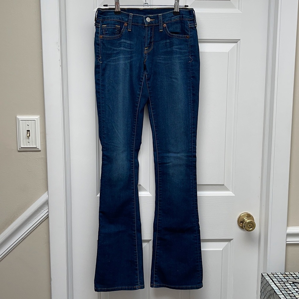 Lucky Brand Low Rise Flare Jean, Size 0 / 25